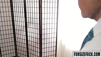 Preview 2 of Drifting Car - FunSizeFuck.com - A giant named Dallas Steele has enormous muscles carved out of stone and a massive mammoth dick that is ready impale Felix Maze&#039_s little ass!