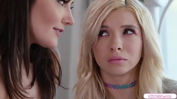 Preview 1 of Big Bobs Naina Sex - MissLick.com - Brunette rims and anal toying virgin bff