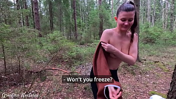 Preview 1 of Trent Tuch - Real Russian couple filmed their uexpected blowjob in the wood