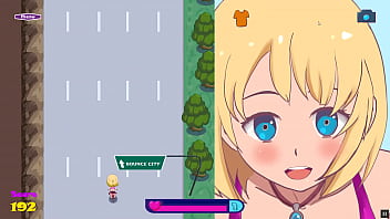 Preview 3 of Sex Is Animal - Riding to bounce city [PornPlay Hentai sex game] Ep.1 Exhibitionist girl rding a dildo on her bike