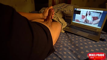 Preview 2 of Madar And San Xxx Video - The guy jerks off with a beautiful girl on the video chat