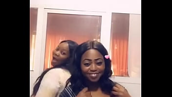 Preview 3 of Milk Breast Licking - Two sluts shaking their ass