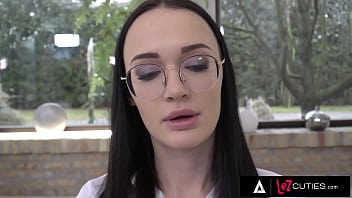 Preview 1 of Ind Mother Fucking Son - LEZ CUTIES - Cherry Kiss Gives Her Cute Lesbian Students A Break For An ANAL THREESOME!