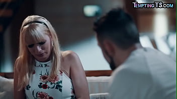 Preview 2 of A Son Force French Mom Tob - Busty trans beauty blown and drilled in erotic couple