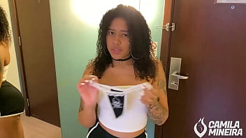 Preview 1 of Video Bokep Campuran - Experimentei minha calcinha min&uacute_scula que n&atilde_o tampava meu cuzinho - Esfregando calcinha na buceta - Calcinha melada