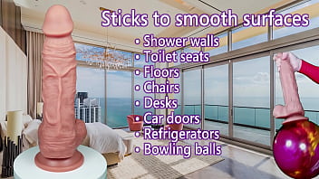 Preview 3 of Cam On Faic - The Absolute Unit by FUKENA - Extra Large Dual Density Silicone Dildo