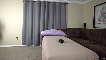 Preview 1 of Oh My God Did You Cum Inside Me - Petite hotwife does a strip tease for her BBC bull