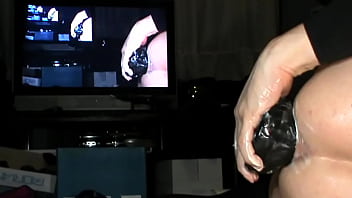 Preview 4 of Mom Catches Me Doing Jerking Off - black dildo very big very long 1