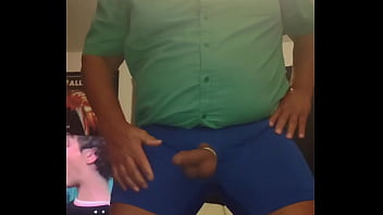 Preview 2 of Suckinf Tits Japanese - Swinging my dick in slow motion