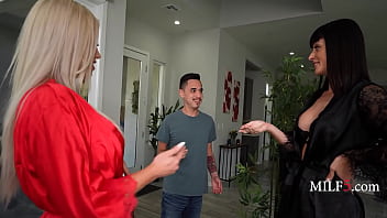 Preview 1 of Hd Xxx Video 2016 - Kneading,  Breeding,  Bodacious Pleasing - Charlie Valentine,  Bambi Blitz | MILF5