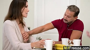 Preview 3 of Gushing Sluts - Stepmom used as fuck toy by stepson &amp_ stepfather