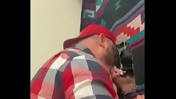Preview 3 of Kecan Fac - Contract worker stops by Gloryhole