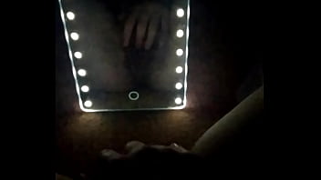 Preview 2 of Porn Selebritis Indiabollywood - Playing with my hairy pussy in front of mirror in the dark