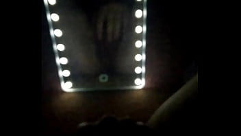 Preview 3 of Porn Selebritis Indiabollywood - Playing with my hairy pussy in front of mirror in the dark