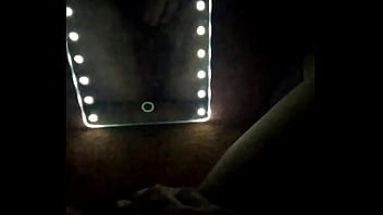 Preview 1 of Porn Selebritis Indiabollywood - Playing with my hairy pussy in front of mirror in the dark