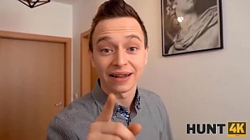 Preview 2 of Sleeping Porn 2018 - HUNT4K. On Christmas day cuck sells pussy of busty GF to his rich friend