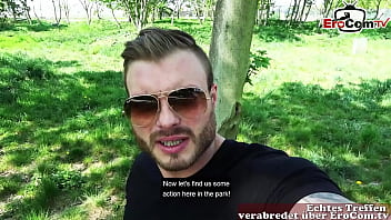 Preview 1 of Ada Sanchez Xxx Muslim - Br&uuml_nette Deutsche Milf mit dicken Titten bei einem Sextreffen in einem &ouml_ffentlichen Park