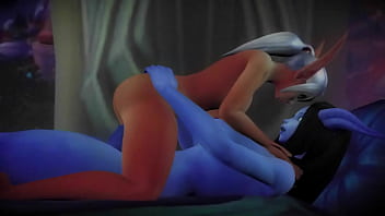 Preview 1 of Kaleah Xxx - Warcraft Bloodelf gets fucked from Futa Draenei NoSound