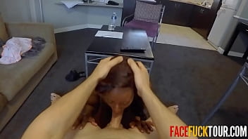 Preview 2 of Mfc Bollekbella - Skinny ebony model exclusively feeds on cum from huge cocks
