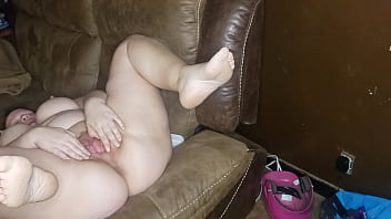 Preview 3 of Nude Rili Lamere - Pussy spread dildo