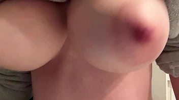 Preview 2 of First Wedding Night Sex Real - Italian Big Tits Milf Artemisia Love Flashing her big tits for the camera and making them bounce