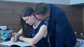 Preview 2 of Xxxii Gg - My stepsister caught me with a standing dick and fucked me