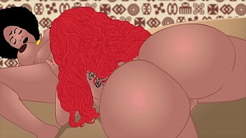 Preview 4 of Milk Xxx Big Boobs - Pussy lickers Bunz and Isis put dildos deep inside their Ebony pussies and big  black tattooed asses in Hip hop Hentai fantasy cartoon