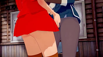 Preview 1 of Bokep Agama Islam - Violet Evergarden x Cattleya Baudelaire - Lesbian Scissoring