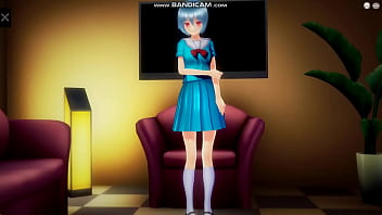 Preview 1 of Qmjw V - Evangelion Rei Ayanami 1