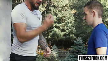 Preview 1 of Snap Fuck Ad - FunSizeFuck.com - Marcus Rivers is the very definition of Pocket-Rocket! Dolf Dietrich started banging his dick into him,  faster and faster,  until he suddenly exploded!