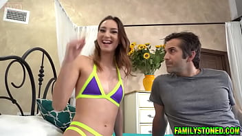 Preview 2 of Admirah Adama - Stepdaughter invites her stepdad to join her in her private sesh