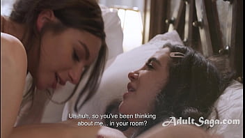 Preview 4 of Sexy Nude Perfect Girls - Bad Lesbian Influence - Jane Wilde,  April Olsen (ENG SUBS)