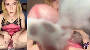 Preview 4 of Webcam Bittle Anal Insert - Lick Spit off My Toes LOSER! Trans Step-sis Makes You Clean Cum Spit And Feet - Jessica Bloom JOI