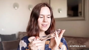Preview 4 of Paula Shy Ldy Dee - Anca Plays With Glass Toys