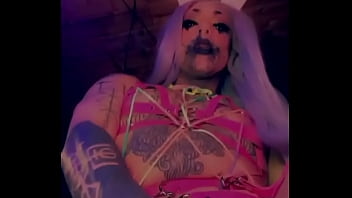 Preview 3 of Japan Fucking Vesio - Neon Bunny Solo Tease