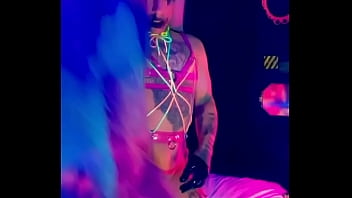 Preview 1 of Japan Fucking Vesio - Neon Bunny Solo Tease