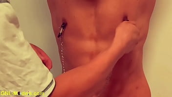 Preview 3 of Sweet Automen Hart - Horny Chinese guy nipple play edging hot body