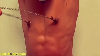 Preview 4 of Sweet Automen Hart - Horny Chinese guy nipple play edging hot body