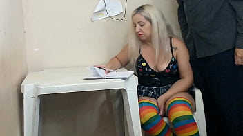 Preview 1 of Punting Lancip - Aluna gostosa de escola p&uacute_blica da a bunda para professor pra conseguir boa nota