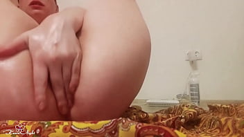 Preview 2 of Best Forced Squirt - Juicy Redhead with Glasses Jerks Off on Camera for Client and Cums from Naughty Fingers