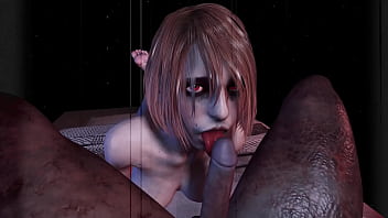 Preview 3 of Foking Local Video - Ashley Graham lets monster cum in her mouth and turns into zombie slut