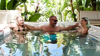 Preview 1 of Dog Video Xxx Hd - Can you handle 2 hormonal teen sluts old man?