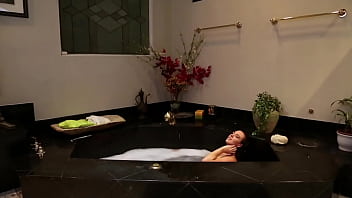 Preview 1 of Mature Mom Joi - Blonde And Brunette Lesbians Have A Threesome In The Bathtub