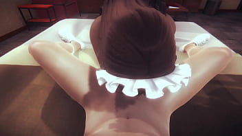 Preview 4 of Mia Khokipha - Hentai Uncensored - Monica maid gets her pussy cleaned and then returns the favor - Anime Manga Japanese Asian Game Porn
