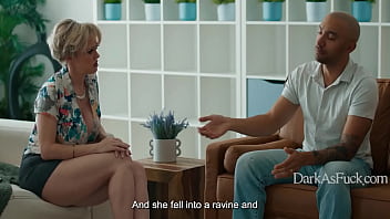 Preview 1 of Nikko Benz - MILF Therapist Dee Williams Gets FILLED by Young Stud&rsquo_s Big Dick! | DarkAsFuck
