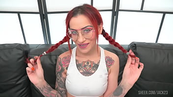 Preview 1 of Chanig Focking - 0%pussy First Time prolapse destination she drink own squirt, licks vomits, huge dildo, jerk the dick of  the cameraman and cum