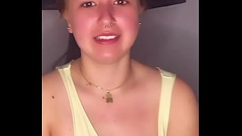 Preview 1 of Dog Saxse Full Hd - Teen girl shaking her boobs for gifts on a live. (Slow motion)