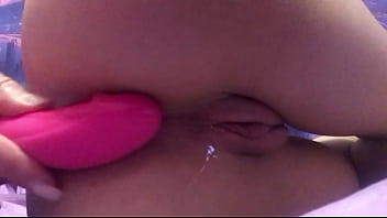 Preview 4 of Anak Sekolah Ngentot Guru - young slut caresses pussy and anal