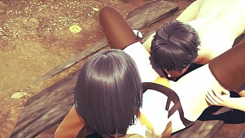 Preview 3 of Stranded Tattooed Chick - On Titans Hentai - Mikasa do a Blowjob and then he do to her a cunnilingus - Manga Anime Japanese Asian Game Porn
