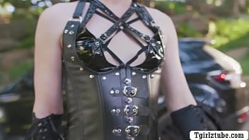Preview 1 of In Forced Cctv - Hot TS fucks the pussy of her slave